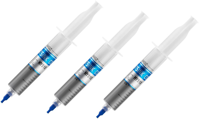 Etake (Pack of 3) 30g Syringe Thermal Grease Silver CPU Chip Heatsink Paste Conductive Compound Carbon Based Thermal Paste(30 g 1.93 W/mK)