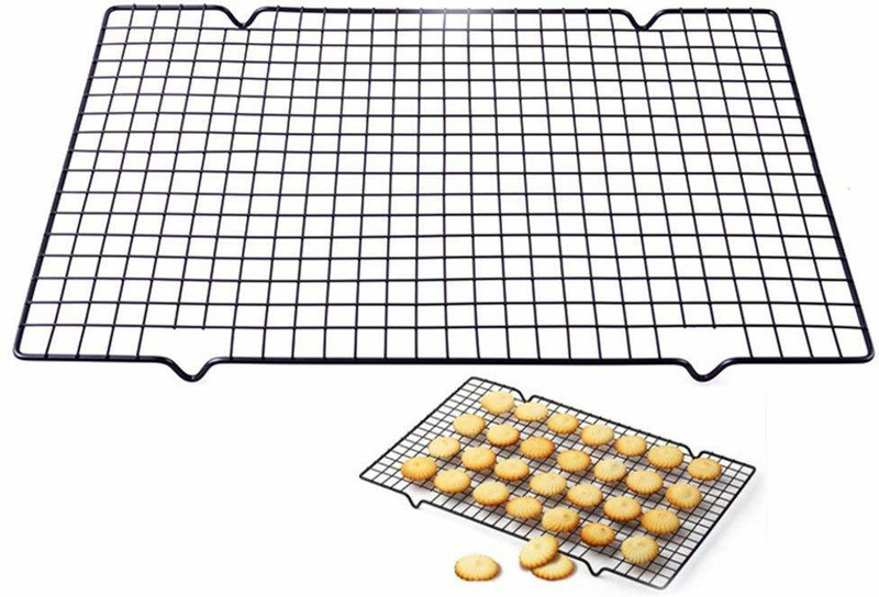 Perfect Pricee Nonstick Wire Cookie Cooling Rack for Baking Oven Safe Steel 10 Slice Toast Rack(Steel)