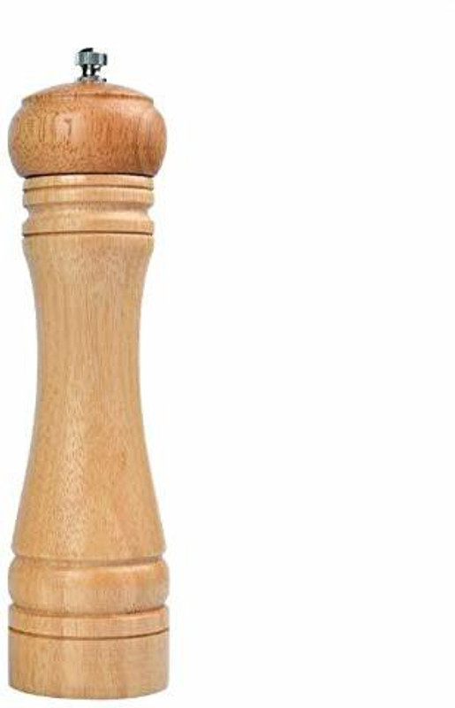 AVMART Traditional Wooden Colour Salt & Pepper Grinder,Mixer,Mill,Manual Shaker,Spice Storage (8.5 inch) Wood Traditional Pepper Mill(Brown, Pack of 1)