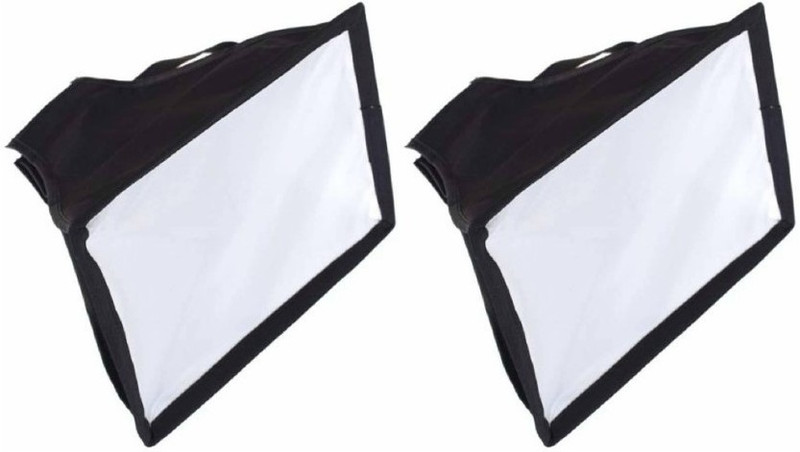 ALFASIYA Camera Speedlite Flash Softbox and Reflector Diffuser Kit FLASH Diffuser(White, Black)