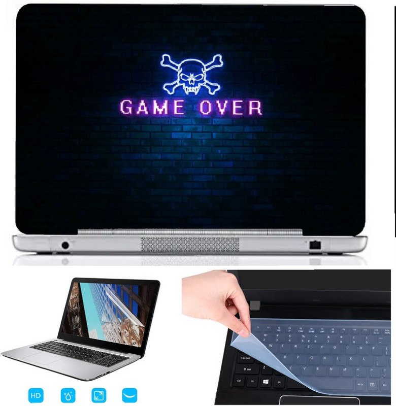 SDM 3in1 laptop accessories combo set , ultra hd printed(GAMING LIGHTS KEYBOARD) laptop skin with key guard , screen guard for all laptops and notebooks (for 15.6 inch laptops) Combo Set(Multicolor)