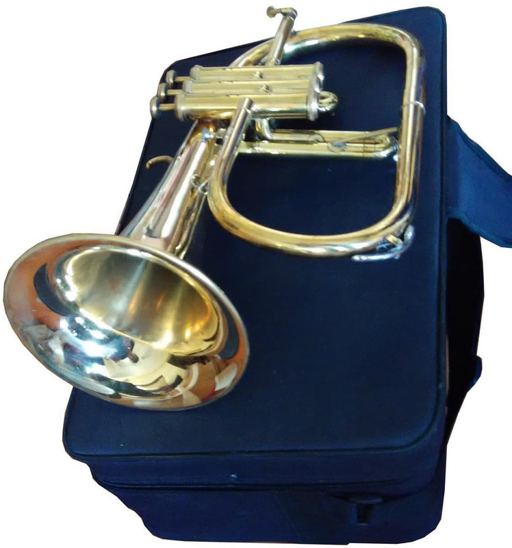new jaibharat musicals FLUGEL HORN gold Flugelhorn