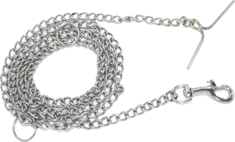 S.Blaze 200g Dog Chain 152cm Approx Specially for Under 15kg Puppies 152 cm Dog Chain Leash(Silver)