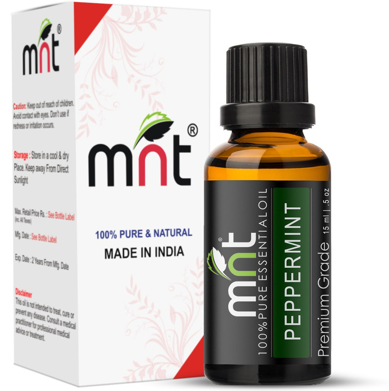 mnt Peppermint Essential Oil (15ML) 100% Pure Natural & Therapeutic Grade For Aromatherapy, Skin, Acne & Hair Growth(15 ml)