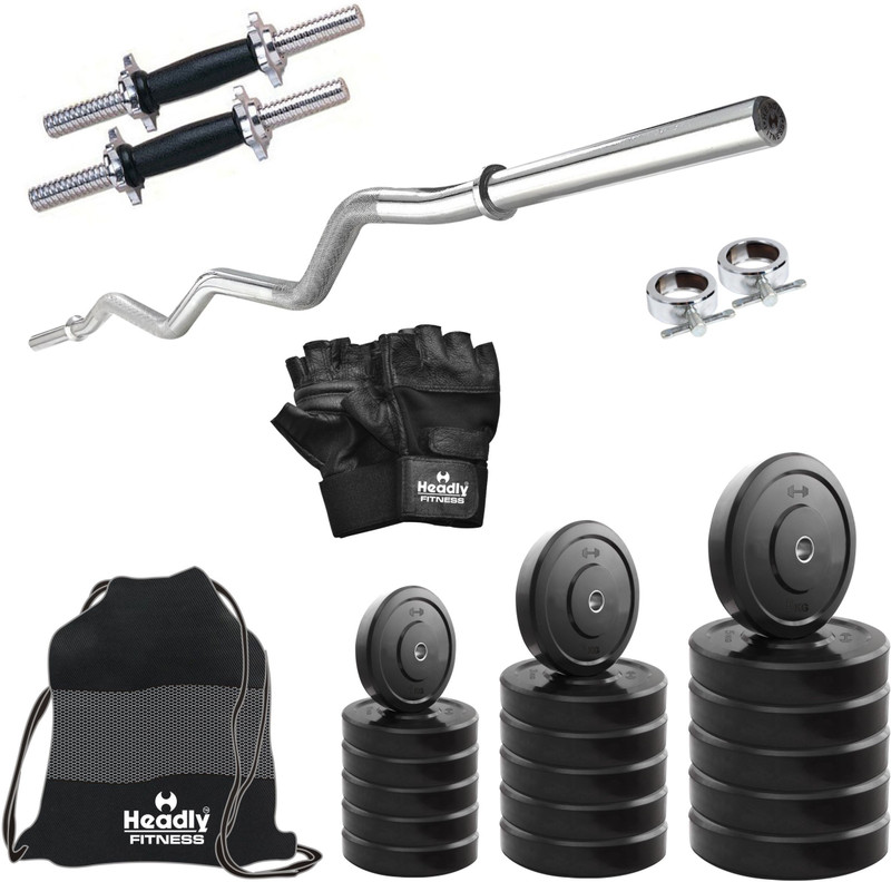 Headly 18 kg Combo BB 4 Convenient Home Gym Kit