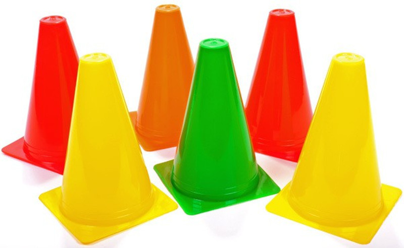 Sahni Sports Training Cones Space Marker 6 Inch (Set of 6) Football Kit