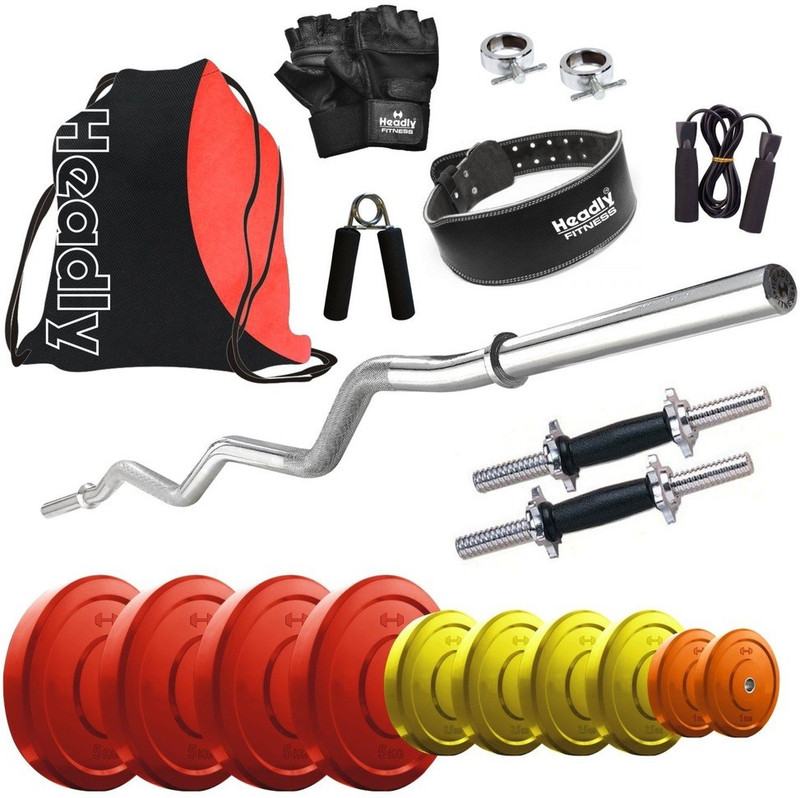 Headly Premium CP-HR-32KGCOMBO23 Coloured Home Gym Kit