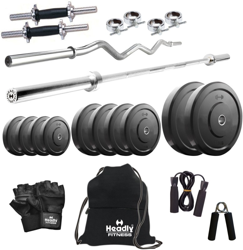 Headly 10 kg Combo 2 Home Gym & Fitness Kit RS.2001 (63.00% Off) - Flipkart