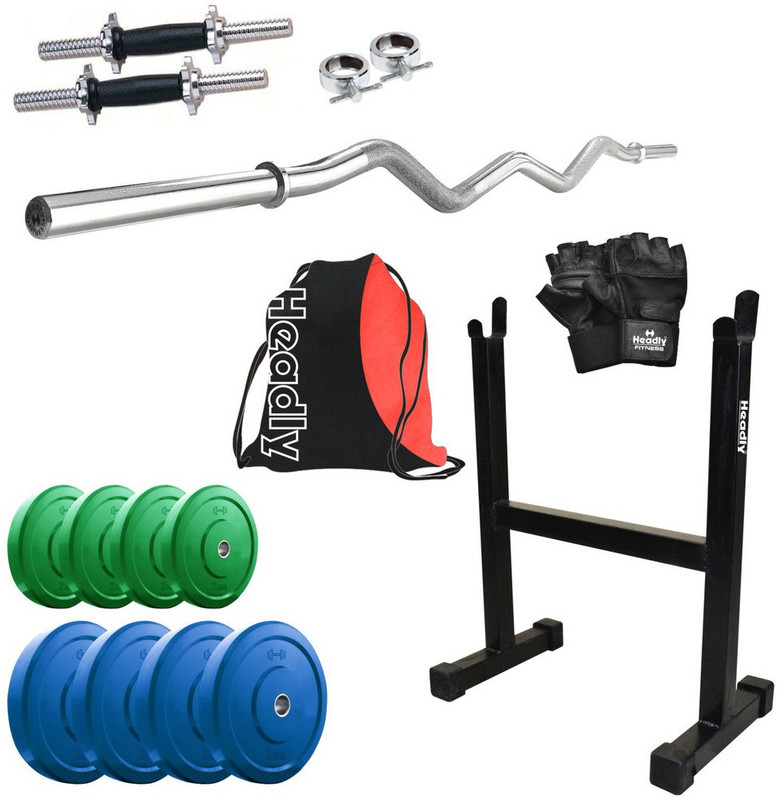 Headly Premium CP-HR-20KGCOMBO15 Coloured Home Gym Kit