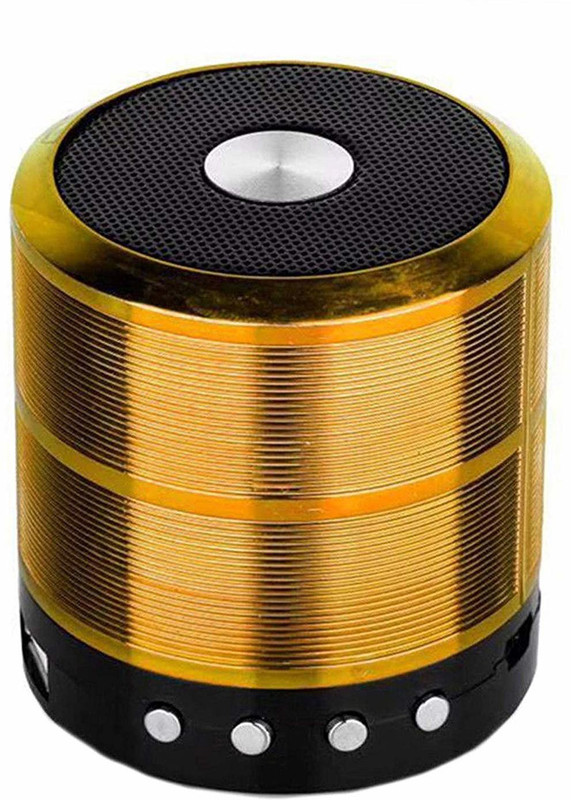 A CONNECT Z Mini Bluetooth Speaker W Bluetooth Speaker Gold Pack of 1 Speaker Mod(Compatible only with Mobile, Laptope)
