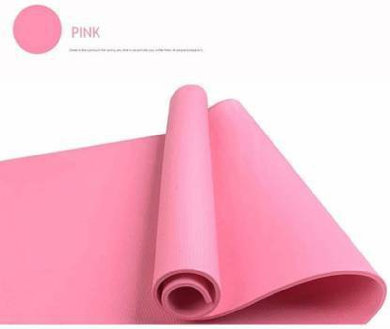 Creativo Exercise Gym & Yoga Mats 6 mm PINK For Men & Women 6 MM mm Yoga Mat
