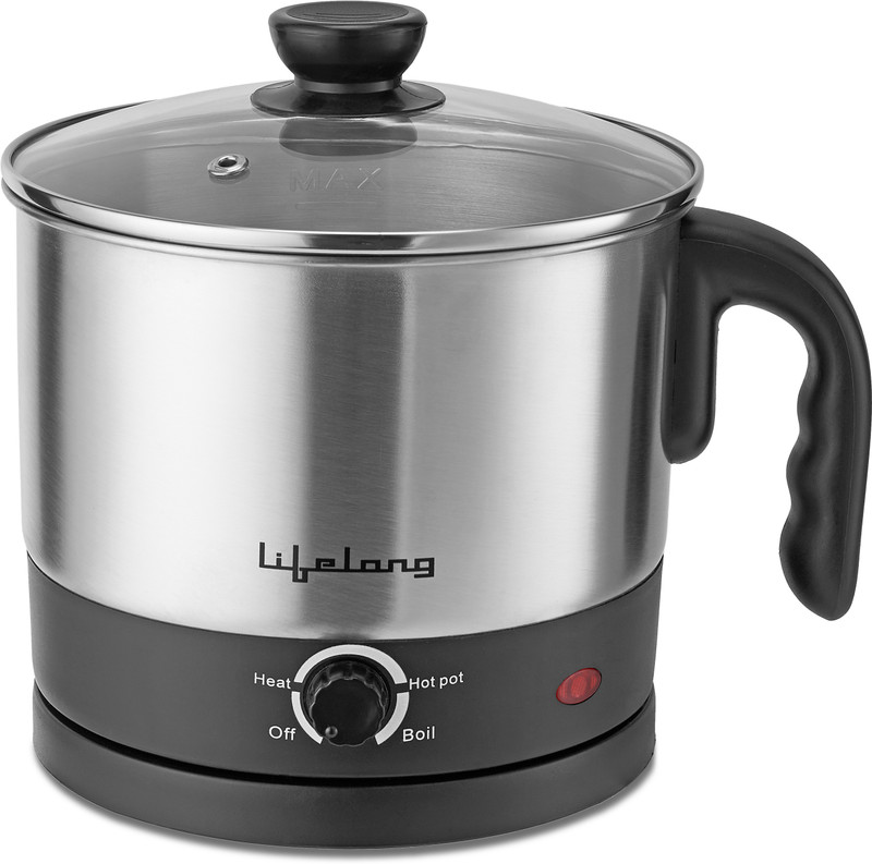 Lifelong LLMC01 Electric Kettle(1.5 L, Black, Silver)