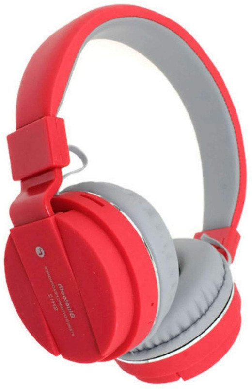 Worricow New Sh-12 Best Quality Sports Stereo Sound Bluetooth headphone Neckband MP3 Player(Red, 0 Display)