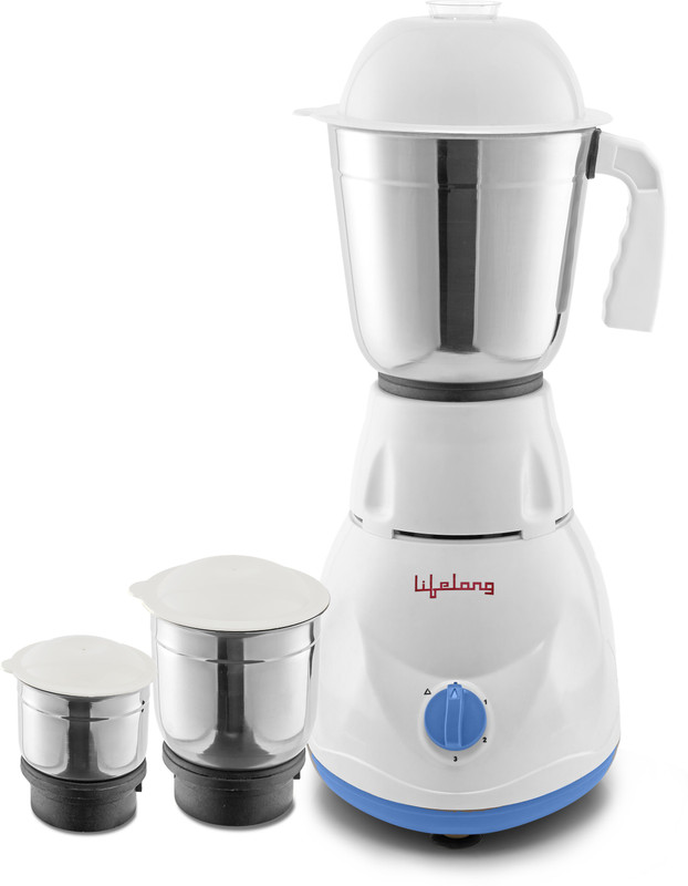 Lifelong Power Pro 500 W Mixer Grinder(Power Pro - LLMG20 | 3 Jars | Blue)