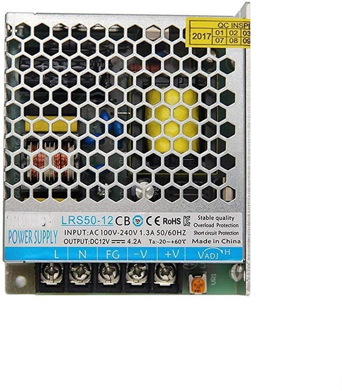 sheetal traders 12V 2A 24W DC Switching Switch Power Supply for LED Strip, CCTV 24 Watts PSU  (Silver) 24 Watts Computer PSU with 3 SATA Cables(Silver)
