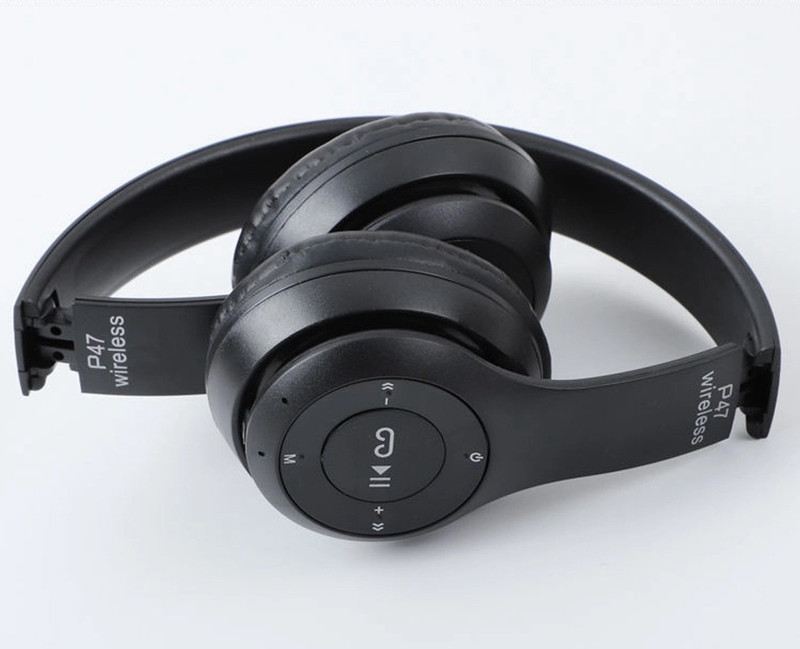 Casa Tech Micro sd card music play, power display, multipoint connection Bluetooth(Black, On the Ear)