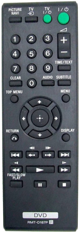 BhalTech RMT-D187P DVD Remote Control Compatible with DVD  Sony Remote Controller(Black)
