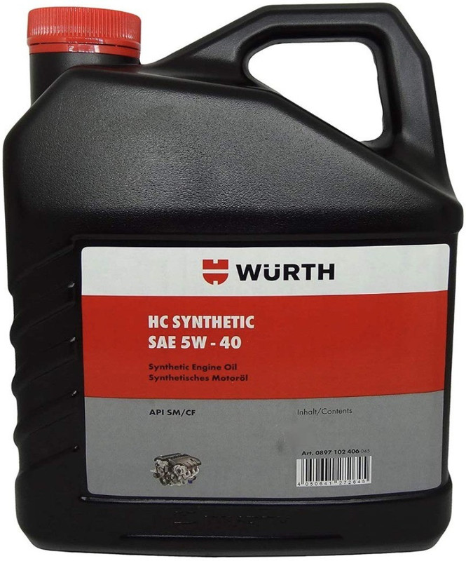 wuerth 5W40 Api Sm Synthetic Engine Oil for Car(3. 5 L) 5W40 Api Sm Synthetic Engine Oil for Car(3. 5 L) Full-Synthetic Engine Oil(3.5 L)