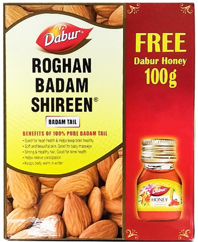 Dabur Badam Roghan Tail (With 100g Honey) for Strong and Healthy Hairs Hair Oil(100 ml)