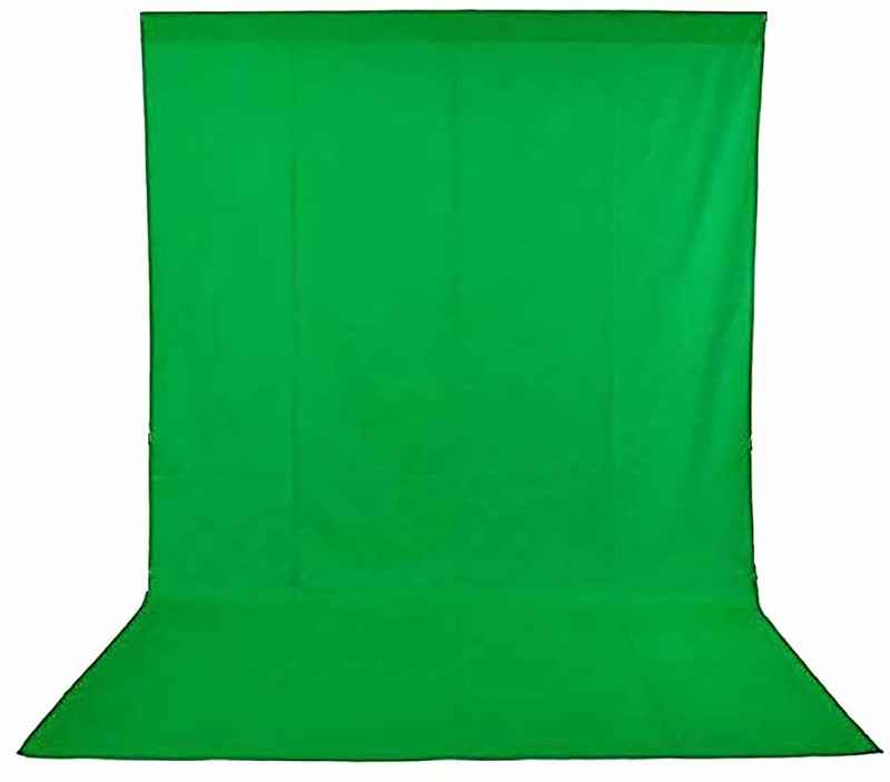 WON Green Backdrop Background Accurate 8 x12 FT for Chromakey Live Stream Video Recording Editing Gaming Kine Master MX takatak YouTube Video Shooting Reflector