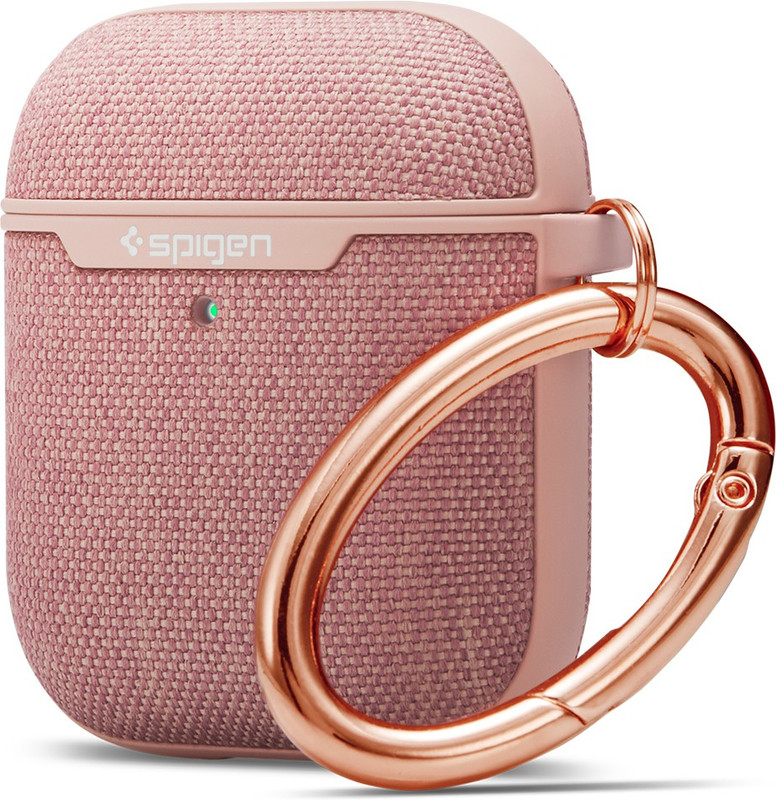 Spigen Urban Fit Front & Back Case for Apple AirPods 1 & 2(Pink, Grip Case, Polycarbonate, Pack of: 1)