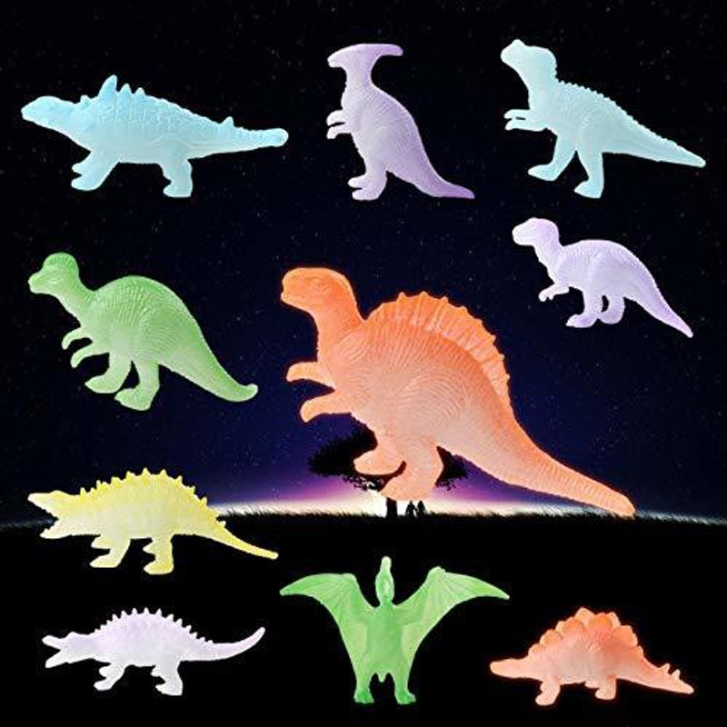 Mallexo Realistic Dianasour Toys for Kids Set Soft Animal Action Figure Toys Set of 10PCS Dinasours Set for Kids Multicolor Dianasour Action Figure Toys ( Small Dinasours Soft Toys or Jurassic World Toys )(Multicolor)