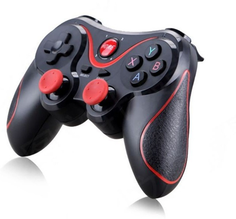 DWH X3 Mobile Wireless Bluetooth Game Controller with Bracket Gamepad Support iOS/Android/Smart T.V./ PC - Black Joystick (Black, For PC) Joystick (Black, For PC) Joystick(Black, For PC)