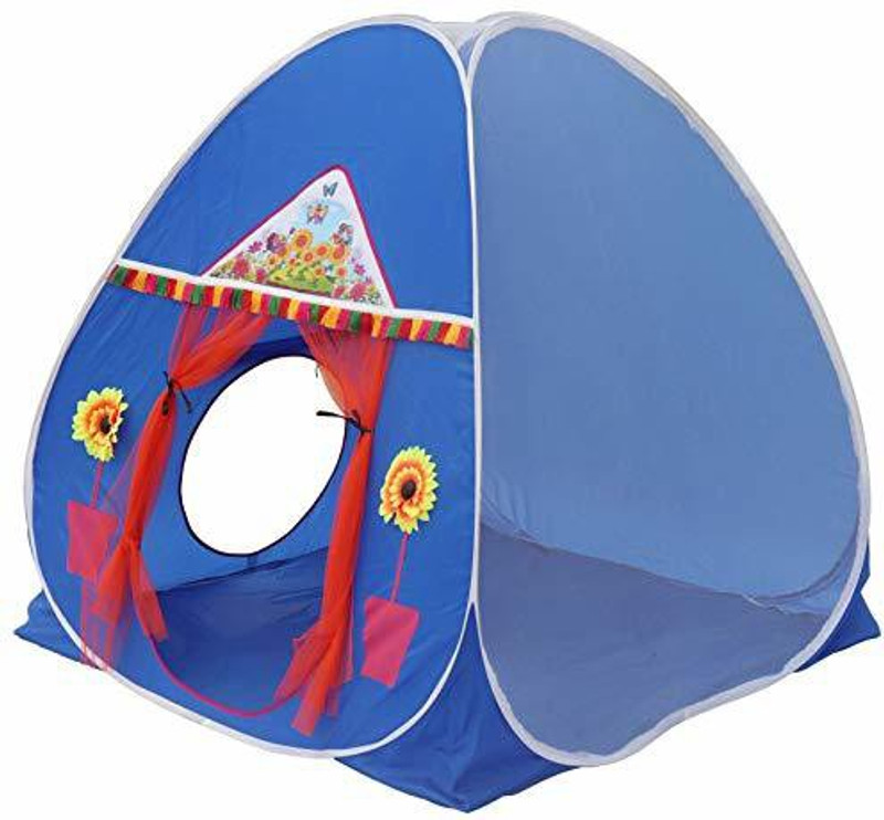 Homecute Foldable Popup Kids Play Tent House for 3 Year to 12 Years 110 x 110 x 120 cm(Blue)