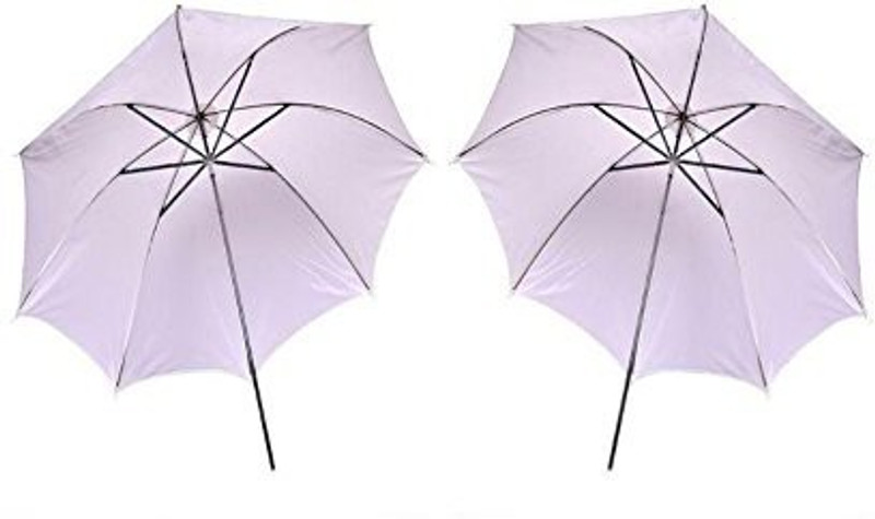 WON White Umbrella for Studio Strobe Flash -2 Pieces White Reflector Umbrella(60 cm)