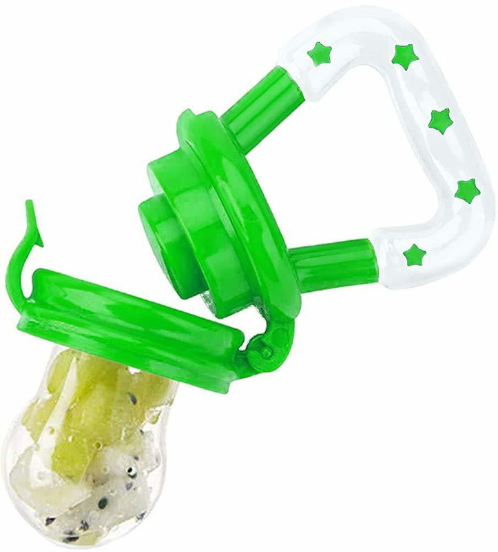 Vadhavan Star Shaped Baby Food Feeder||Fruit Feeder Pacifier||Fruit Nibbler-Best Infant Teething Toy fruit Teether||Soft Silicone Fruit Teethers for Babies Feeder(Multicolor)