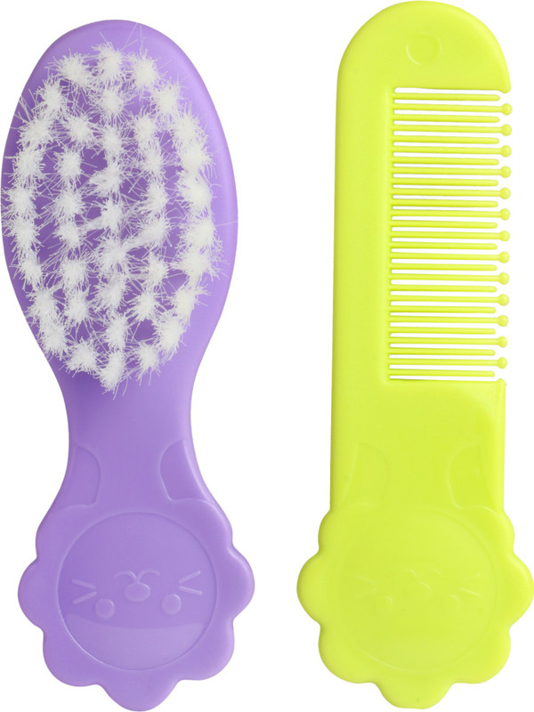 Pigeon COMB & BRUSH(Yellow & Purple)