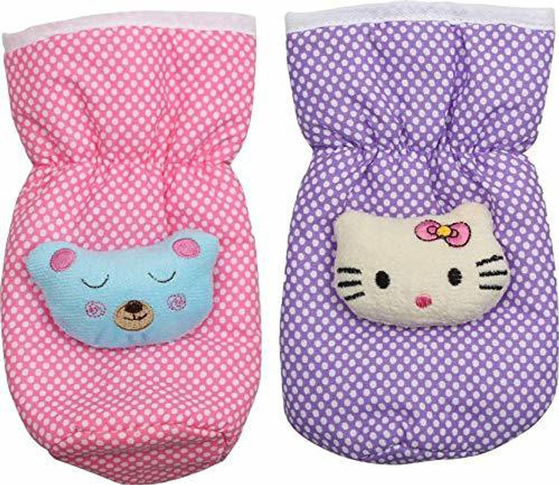 NCY Cotton Bottle Cover (Pack of 2) (BabyPink, Purple)((BabyPink, Purple))