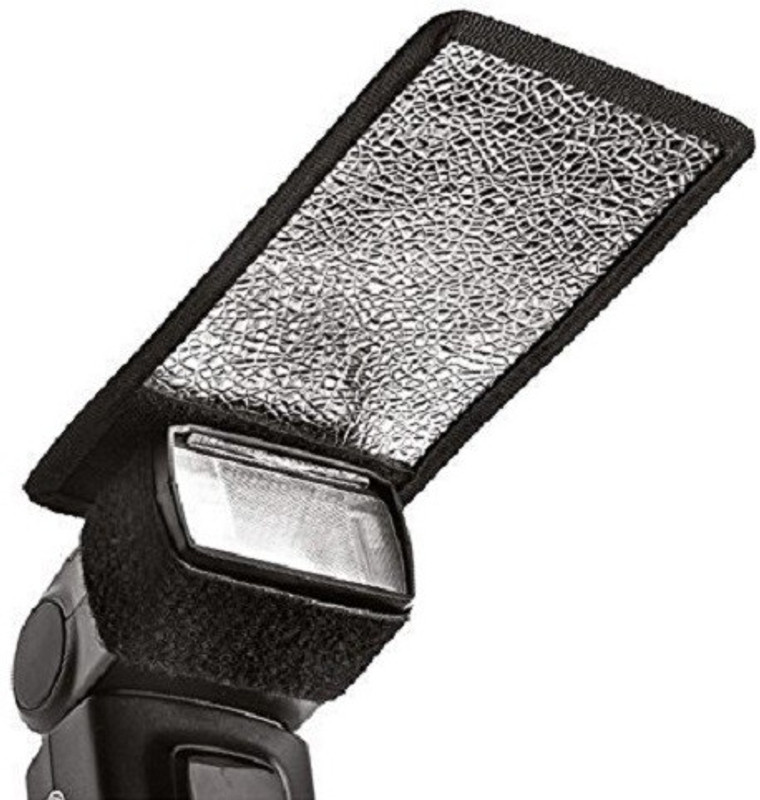 ALFASIYA FLASH DIFFUSER FLASHLIGHT BOUNCE CARD Any Camera Flash Diffuser(Black)