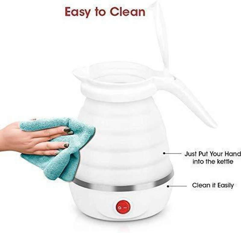 MAITRI ENTERPRISE Travel Foldable Fast Boiling Portable Electric Kettle(Multicolor) Beverage Maker(0.6 L, Multicolor)