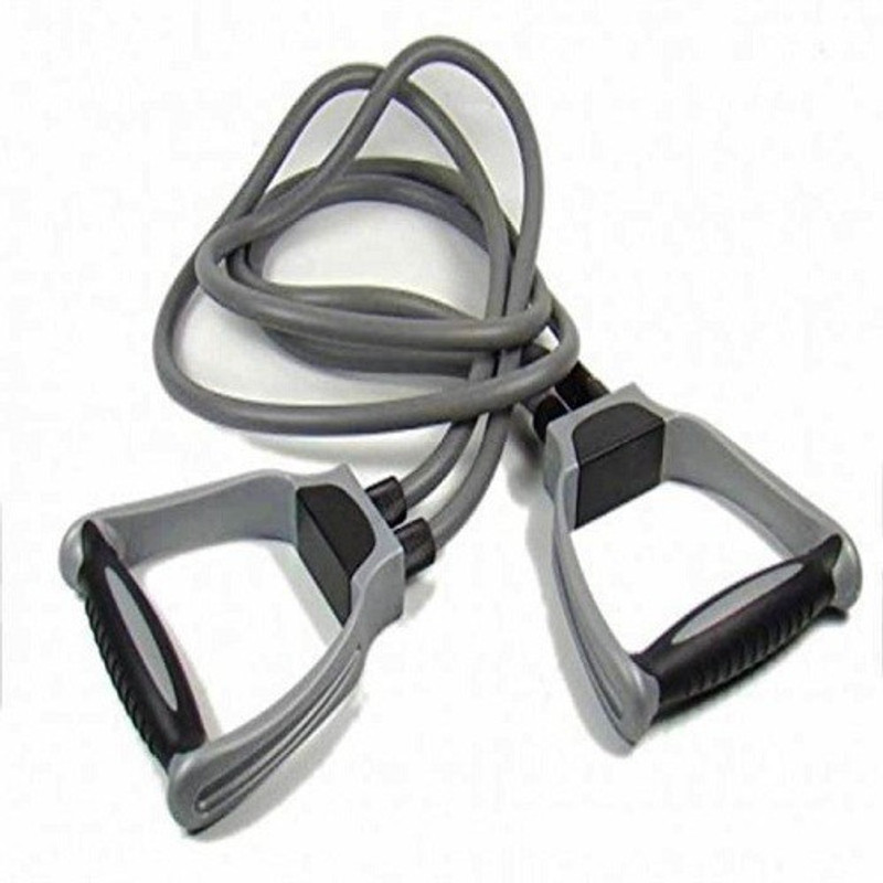 PMB FLEXIBLE AND DURABLE INDIAN MADE WHOLE BODY STRECHER AND EXERCISER TONNING TUBE Resistance Tube(GREY AND BLACK)