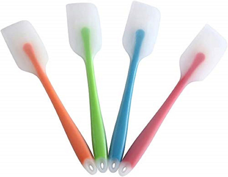 Bekner BKN-SP04 Spatulas Heat Resistant Flexible Spatula 450F with Stainless Steel Core - FDA Grade Premium Kitchen Utensils with Good Grip 11 inches (Pack of 4) Non-Stick Spatula(Pack of 4)