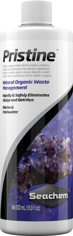 SEACHEM Pristine 500ml | Natural Organic Waste Management Magnetic Aquarium Cleaner