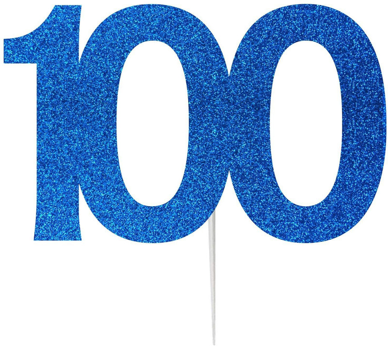 Festiko Happy Anniversary Cake Topper(Dark Blue Pack of 1)