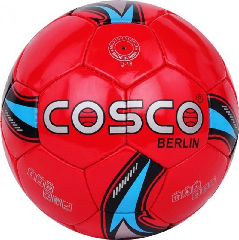 COSCO Berlin Football - Size: 5(Standard, Pack of 1, Red)