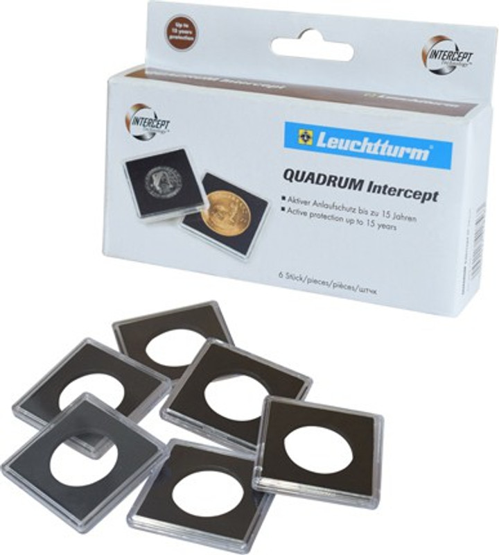 Mintage World Lighthouse QUADRUM Intercept Coin Capsule - inside 22mm - Black Modern Coin Collection(1 Coins)