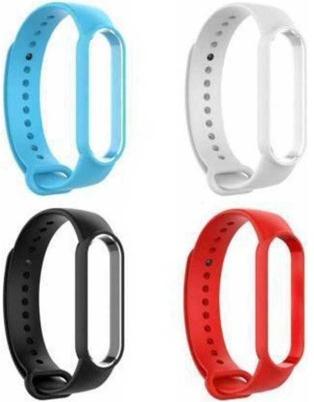 Like Star Soft Silicon Replacement Band Strap Band 3 & 4 (white,black,navy blue) Smart Band Strap(Mullti Color)