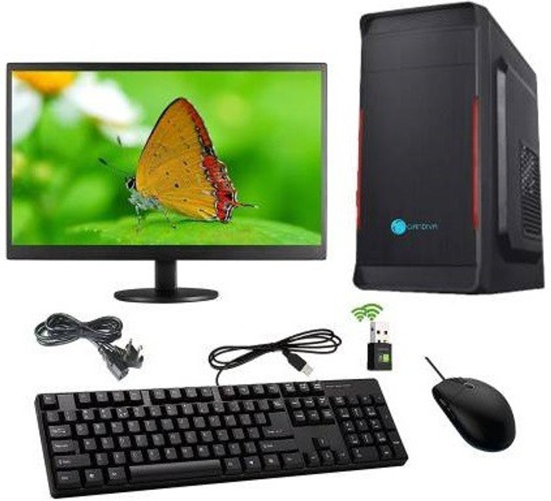 Frontech CI510TH Desktop Computer/1 Gb Graphics Memory Core i5 (16 GB DDR4/500 GB/Windows 10 Home/1 GB/18.5 Inch Screen/A-Windows 10|Core i5|16 GB | 500 GB HDD | 1 GB Graphics)(Black)