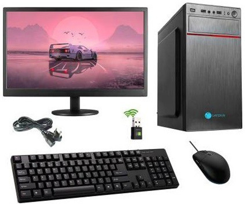 Frontech CI510TH Desktop Computer/1 Gb Graphics Memory Core i5 (16 GB DDR4/500 GB/Windows 10 Home/1 GB/18.5 Inch Screen/B-Windows 10|Core i5|16 GB | 500 GB HDD | 1 GB Graphics)(Black)