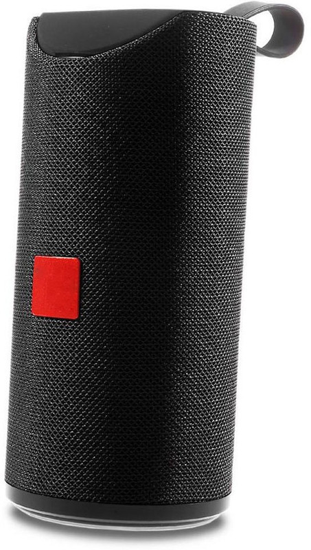 Techobucks Brand New TG 113 Wireless Portable Bluetooth Speaker| Splashproof & Dual Bass supports AUX, FM, USB, TF card MP4 Player(Black, 5 Display)