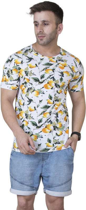 Veirdo Printed Men Round Neck White T-Shirt Veirdo Printed Men Round Neck White T-Shirt