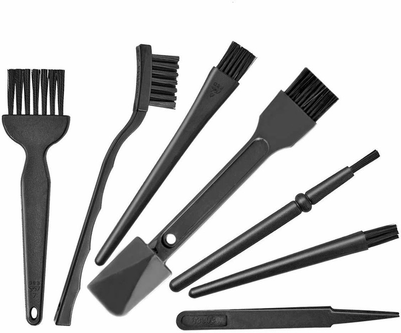 ALRITO Multipurpose 7 in 1 Small Portable Plastic Handle Nylon Brushes Set for Computers, Laptops, Gaming(for Computer, Keyboard, Car ,Laptop Cleaning Brush Kit)