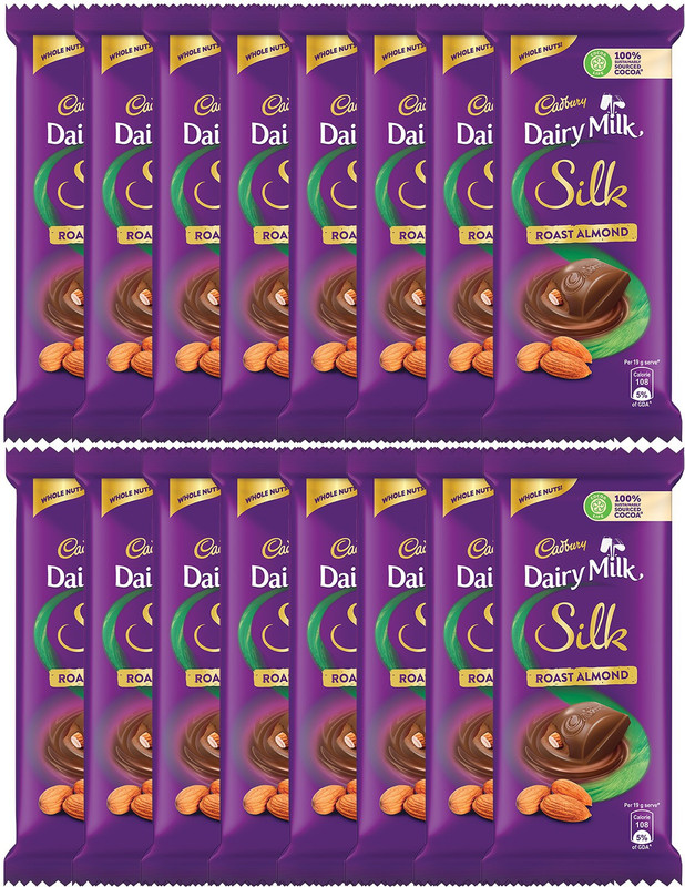 Cadbury Milk Silk Roast Almond Chocolate Bars