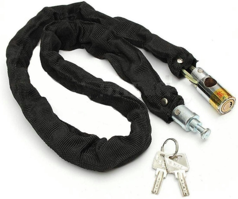 RESHNE Bike Motorcycle High & Heavy Quality Helmet Lock & Chain Lock 80cm Cycle Lock