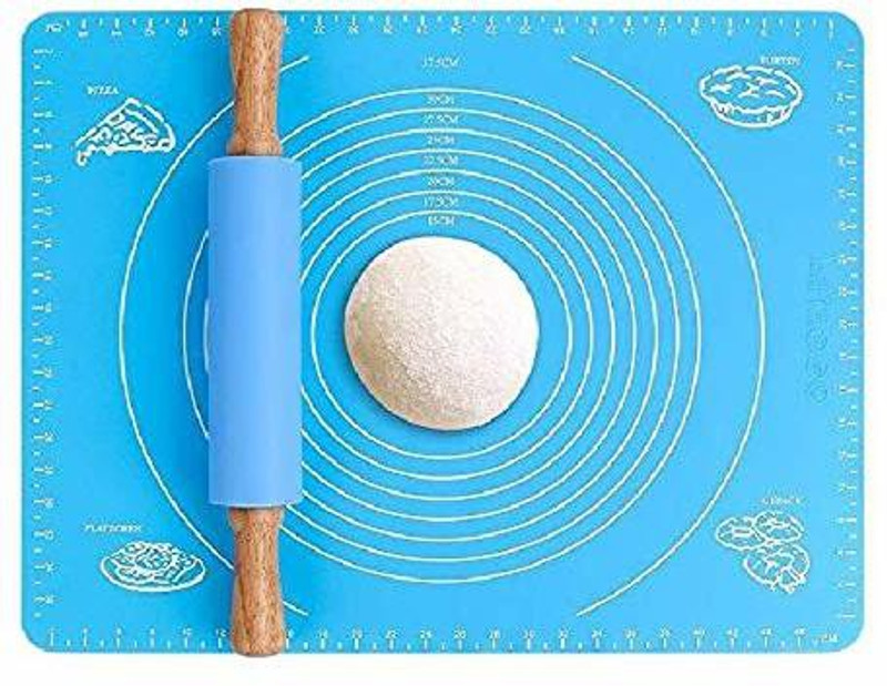 BANQLYN on-Stick Kneading Dough Mat Bakery Measuring Mat Easy to Clean Silicone Mat Kitchen Tool Set(Baking Tools)