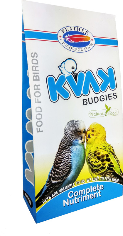 KVAK Budgies Food 1 kg Dry Young, Adult Bird Food